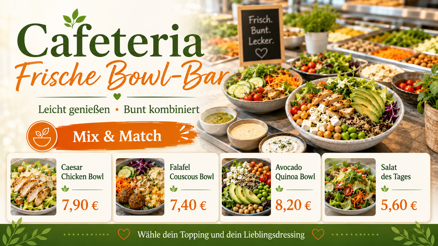 Showlio Digital Signage für Gastronomie und Cafeterias